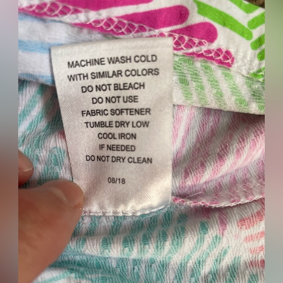 NWOT IBKUL Multi-Color Leaf Fern design Golf Dress - Picture 6 of 7